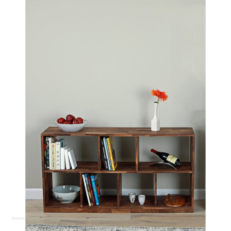 Modwerks Furniture Design Zuma Solid Walnut Low Bookcase Wayfair